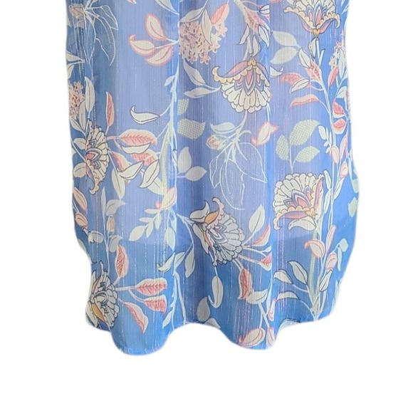 LC Lauren Conrad Woman's Sheer Back Tie Top Large - Picture 3 of 8